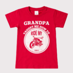 grandpa taught me how to ride my bike kids tshirt black